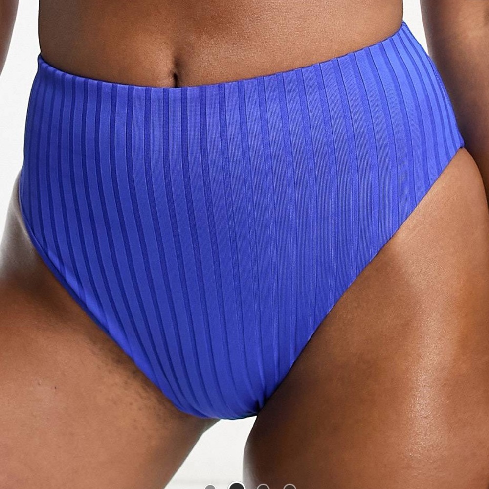 ASOS rib high waist bikini bottom 👙